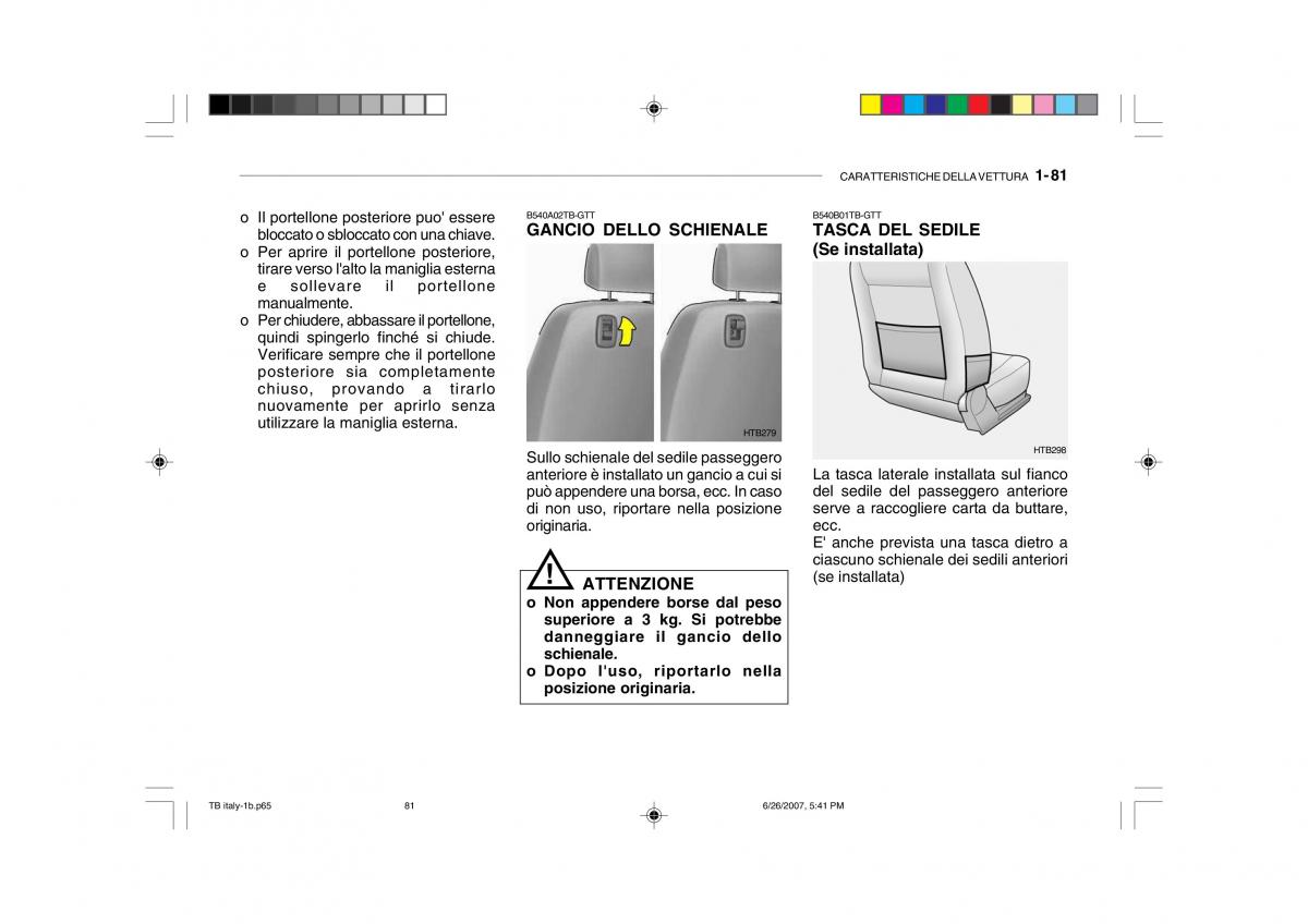 Hyundai Getz manuale del proprietario / page 91