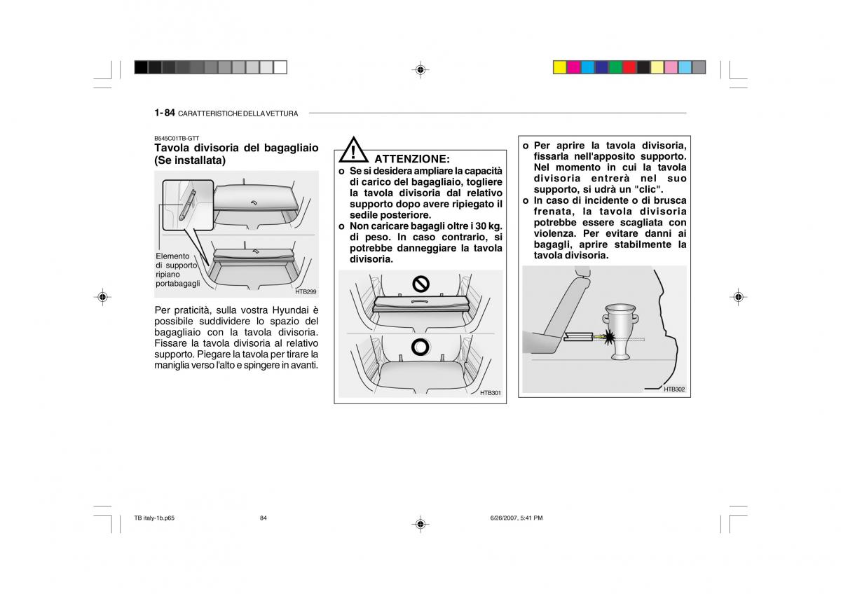 Hyundai Getz manuale del proprietario / page 94