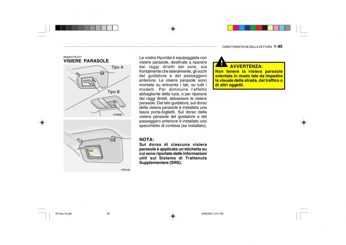 Hyundai Getz manuale del proprietario / page 95