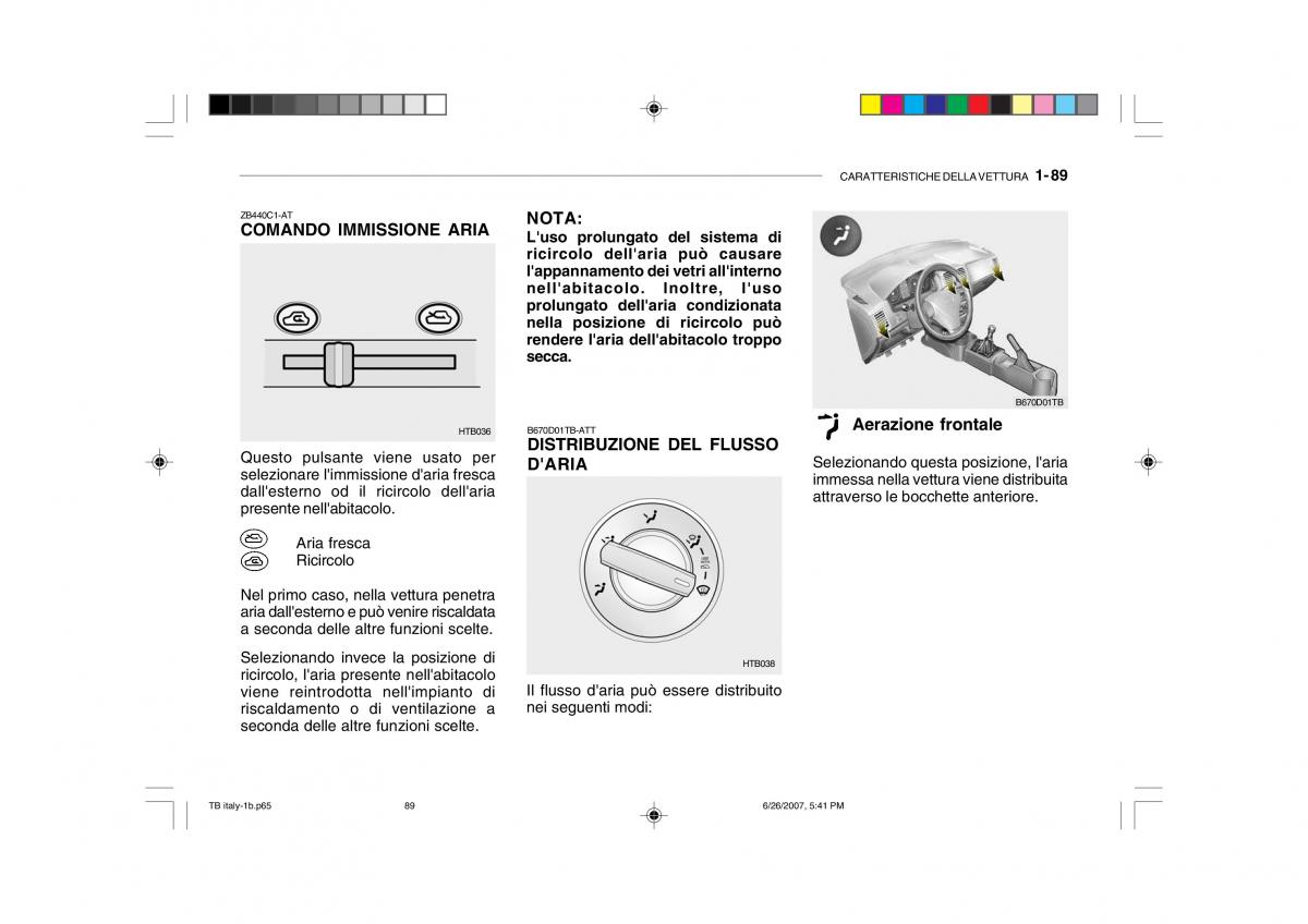 Hyundai Getz manuale del proprietario / page 99