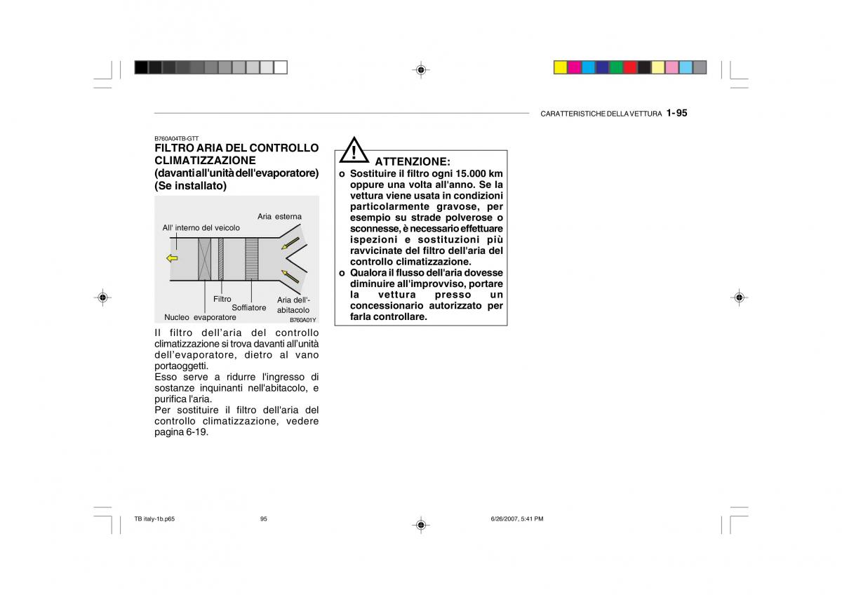 Hyundai Getz manuale del proprietario / page 105