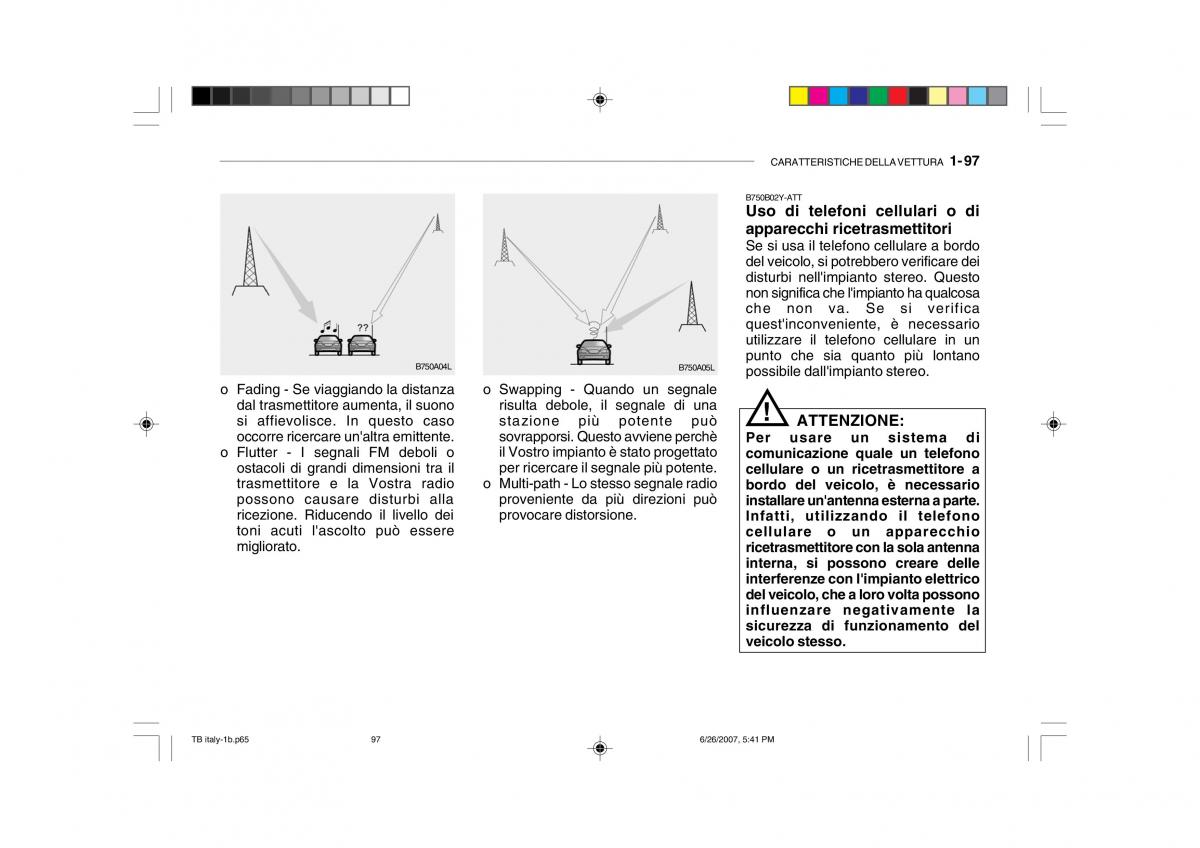 Hyundai Getz manuale del proprietario / page 107