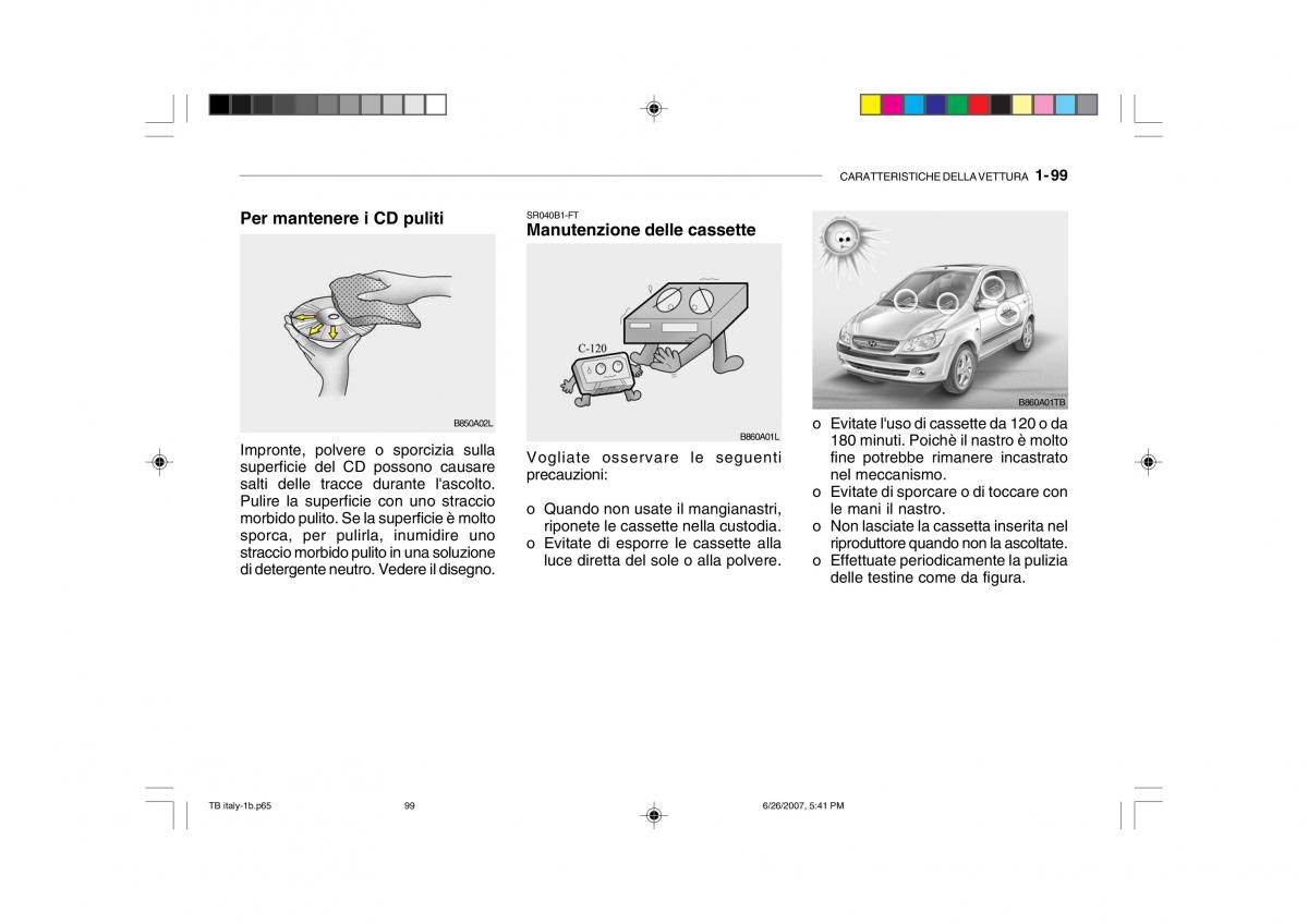 Hyundai Getz manuale del proprietario / page 109