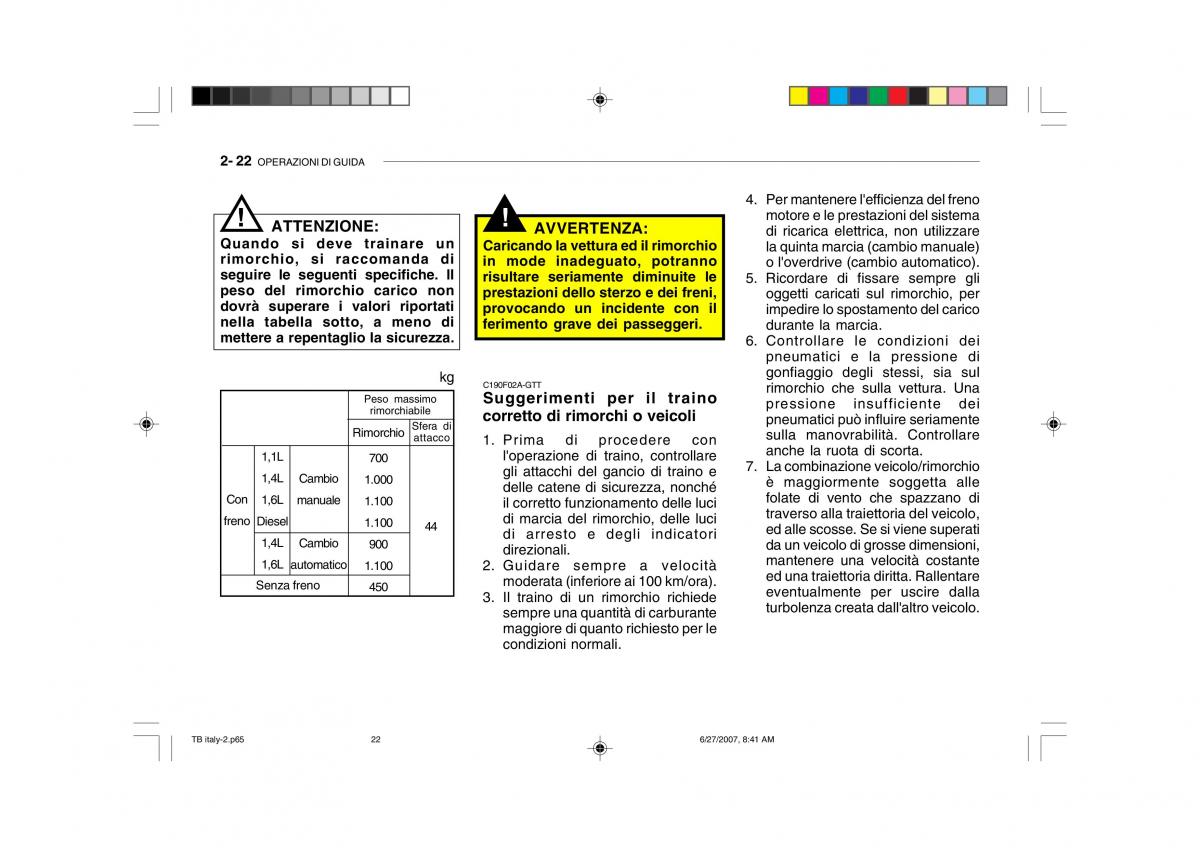 Hyundai Getz manuale del proprietario / page 132