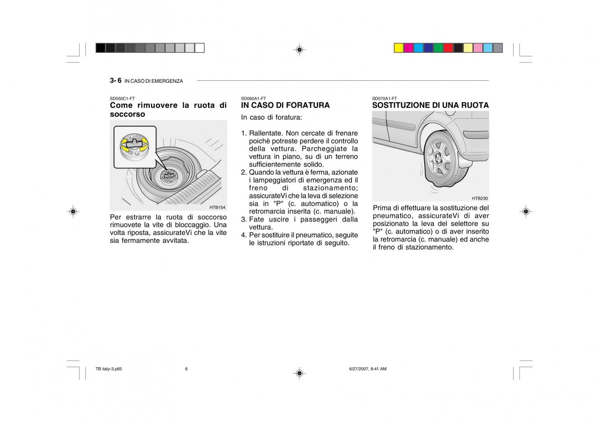 Hyundai Getz manuale del proprietario / page 139