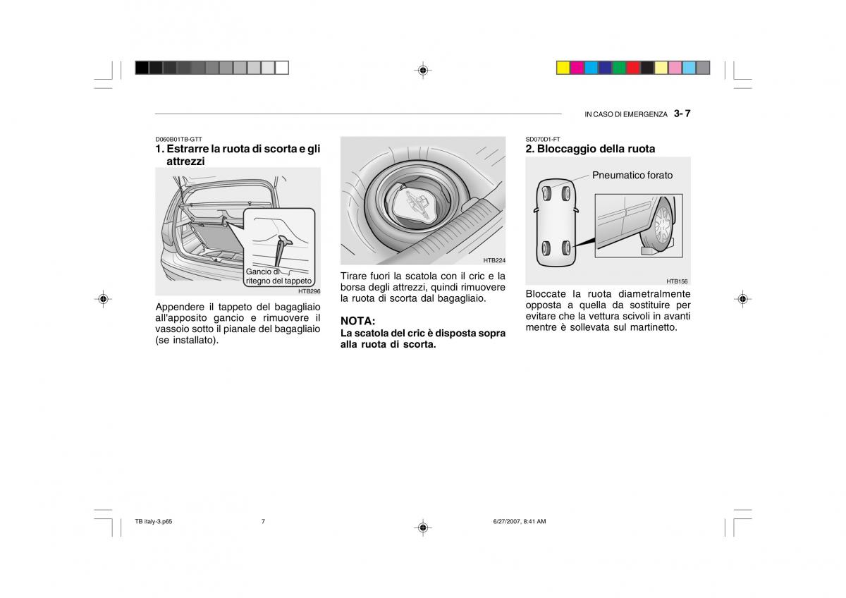 Hyundai Getz manuale del proprietario / page 140