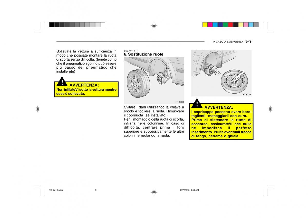 Hyundai Getz manuale del proprietario / page 142