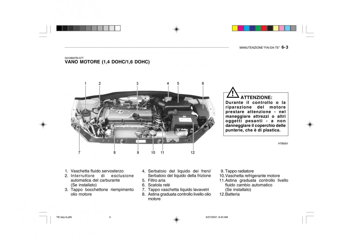 Hyundai Getz manuale del proprietario / page 166