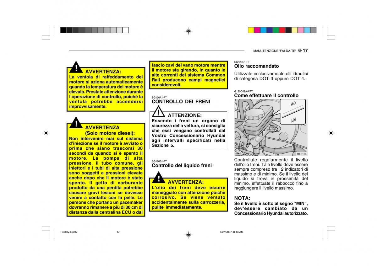 Hyundai Getz manuale del proprietario / page 180