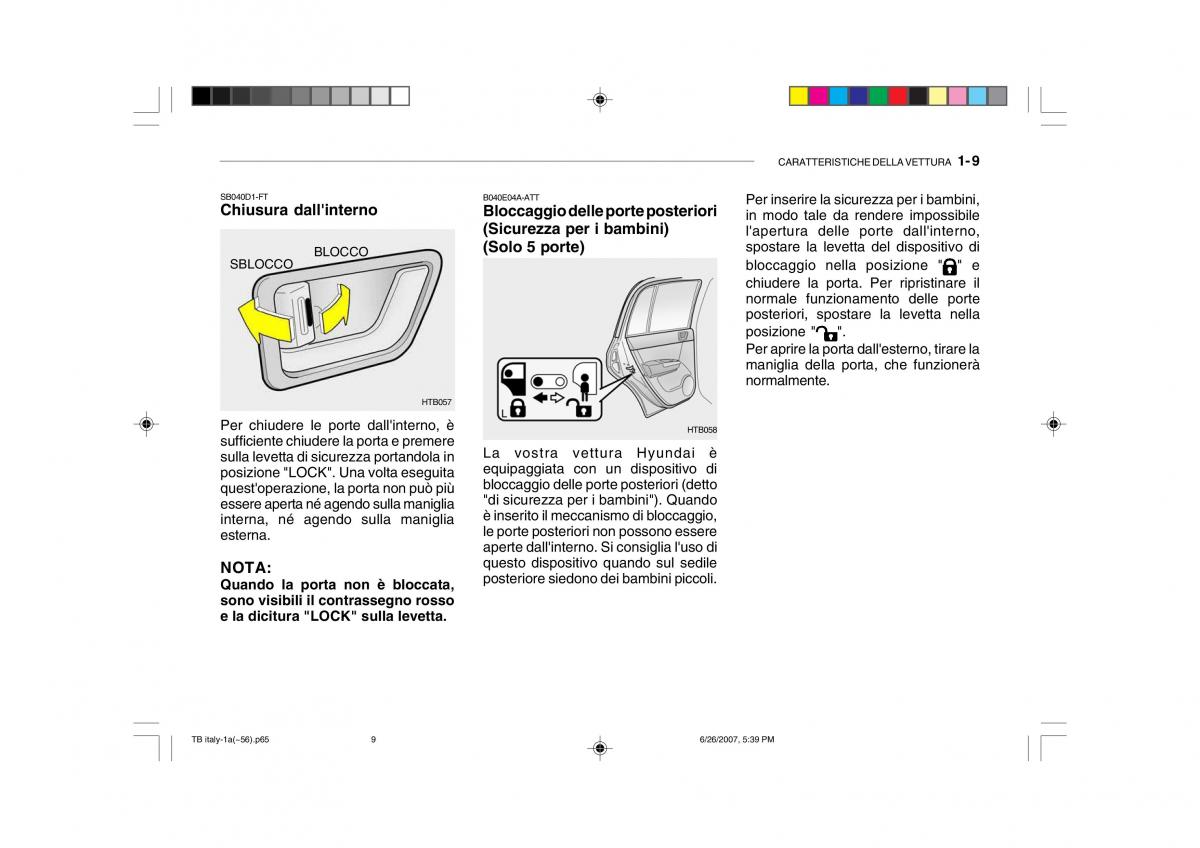 Hyundai Getz manuale del proprietario / page 19