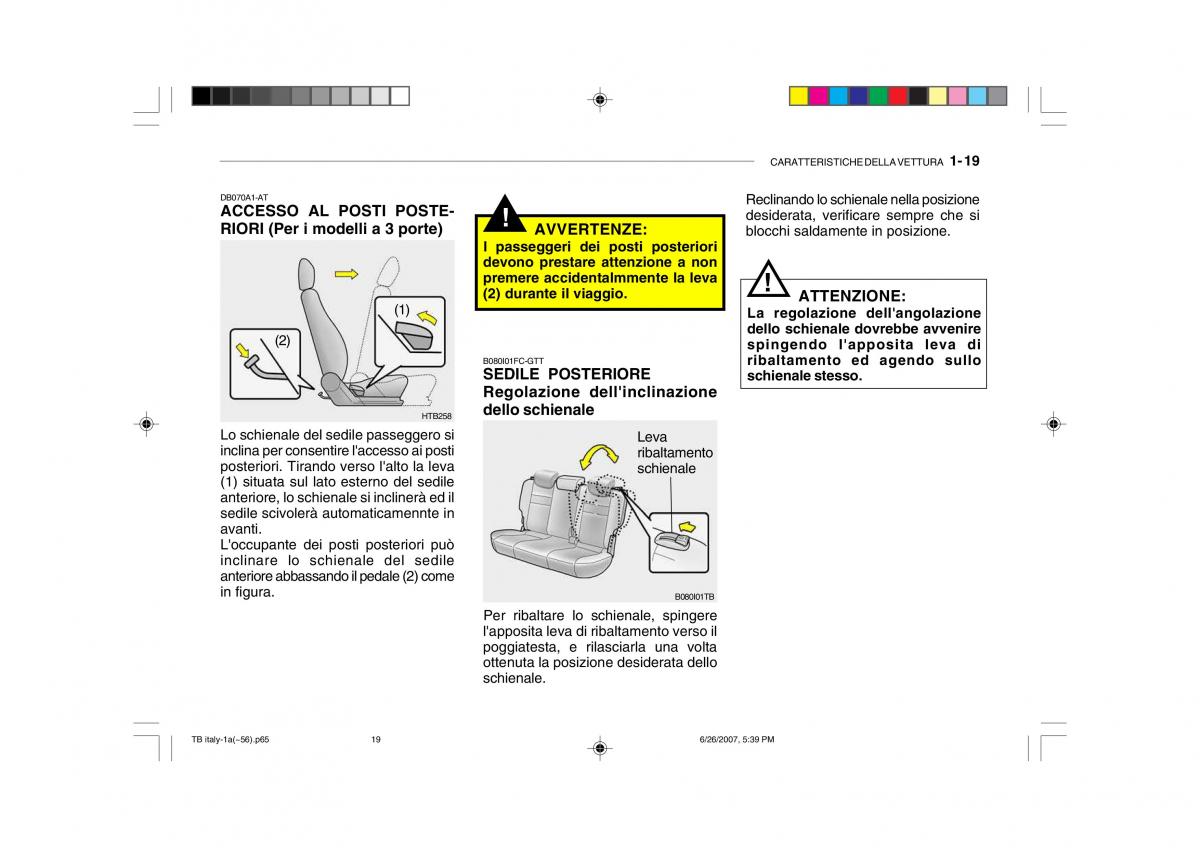 Hyundai Getz manuale del proprietario / page 29