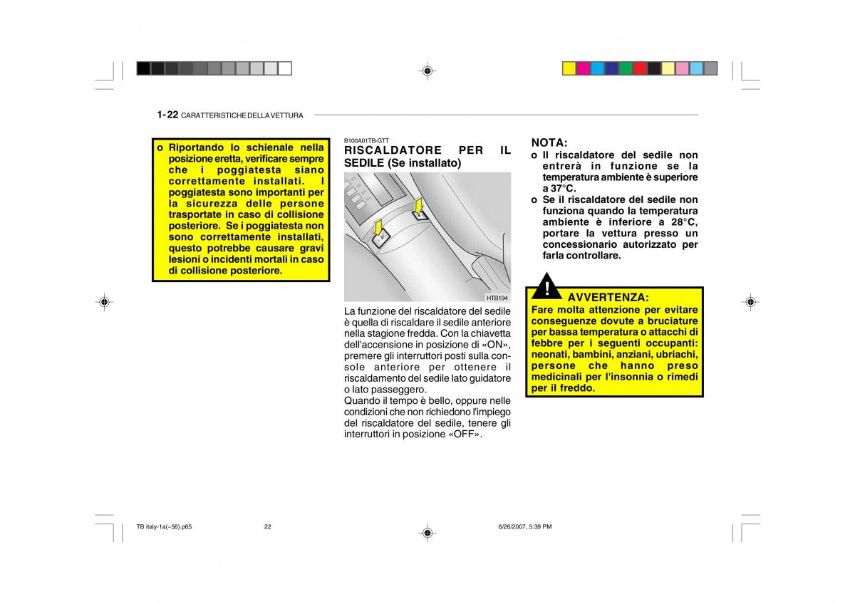 Hyundai Getz manuale del proprietario / page 32