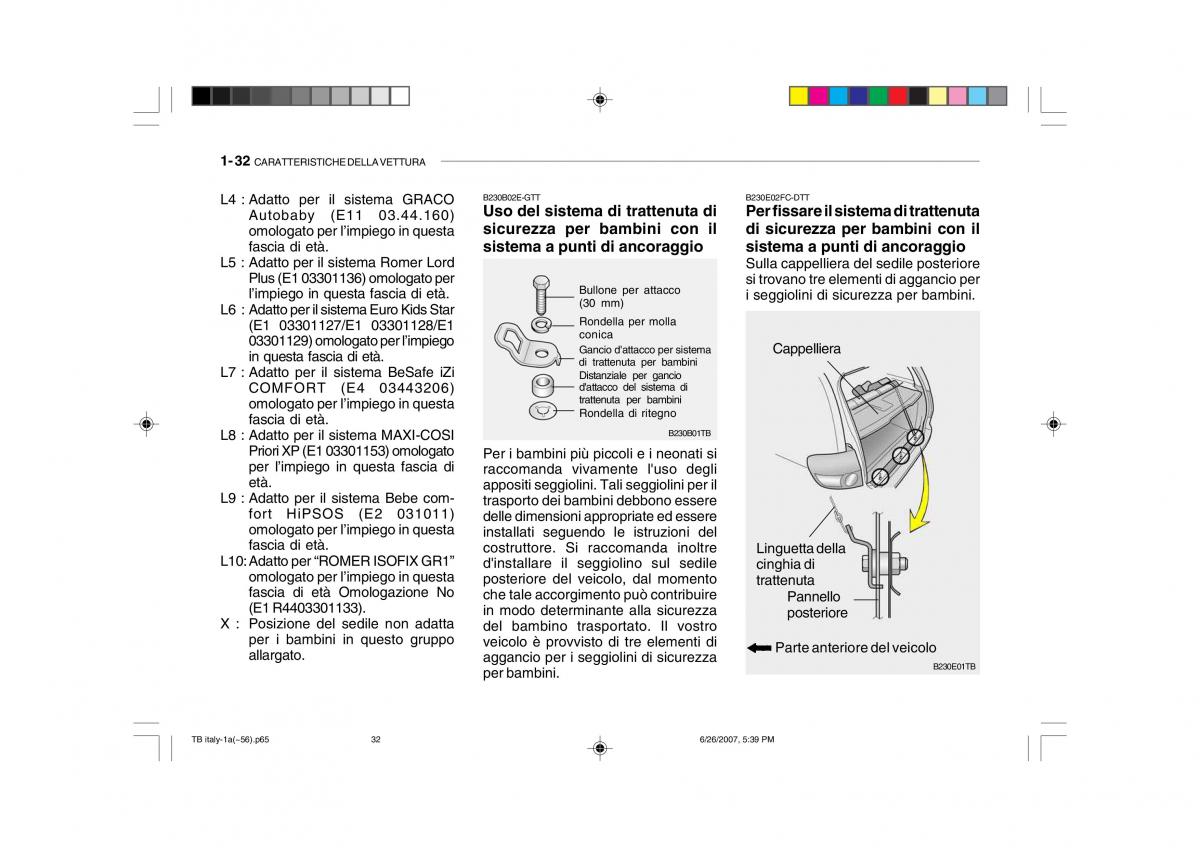 Hyundai Getz manuale del proprietario / page 42