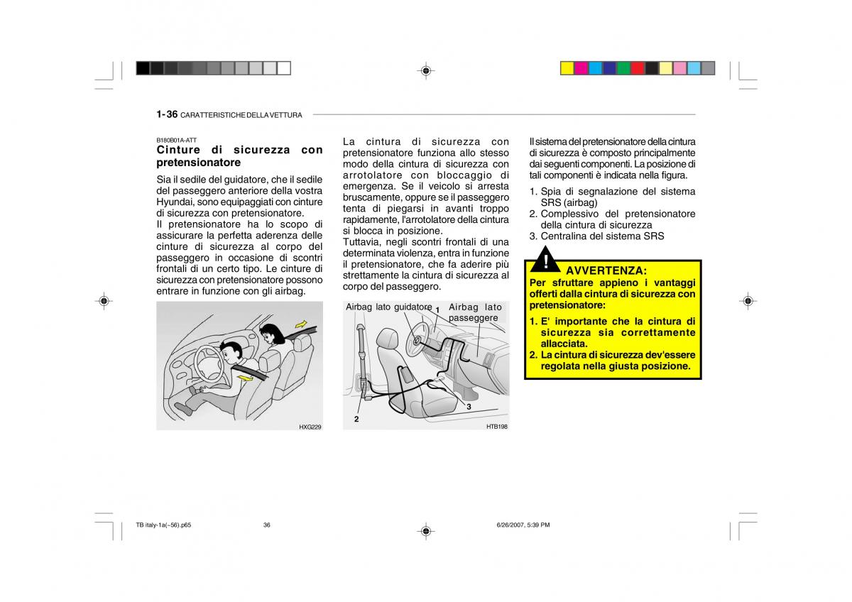 Hyundai Getz manuale del proprietario / page 46