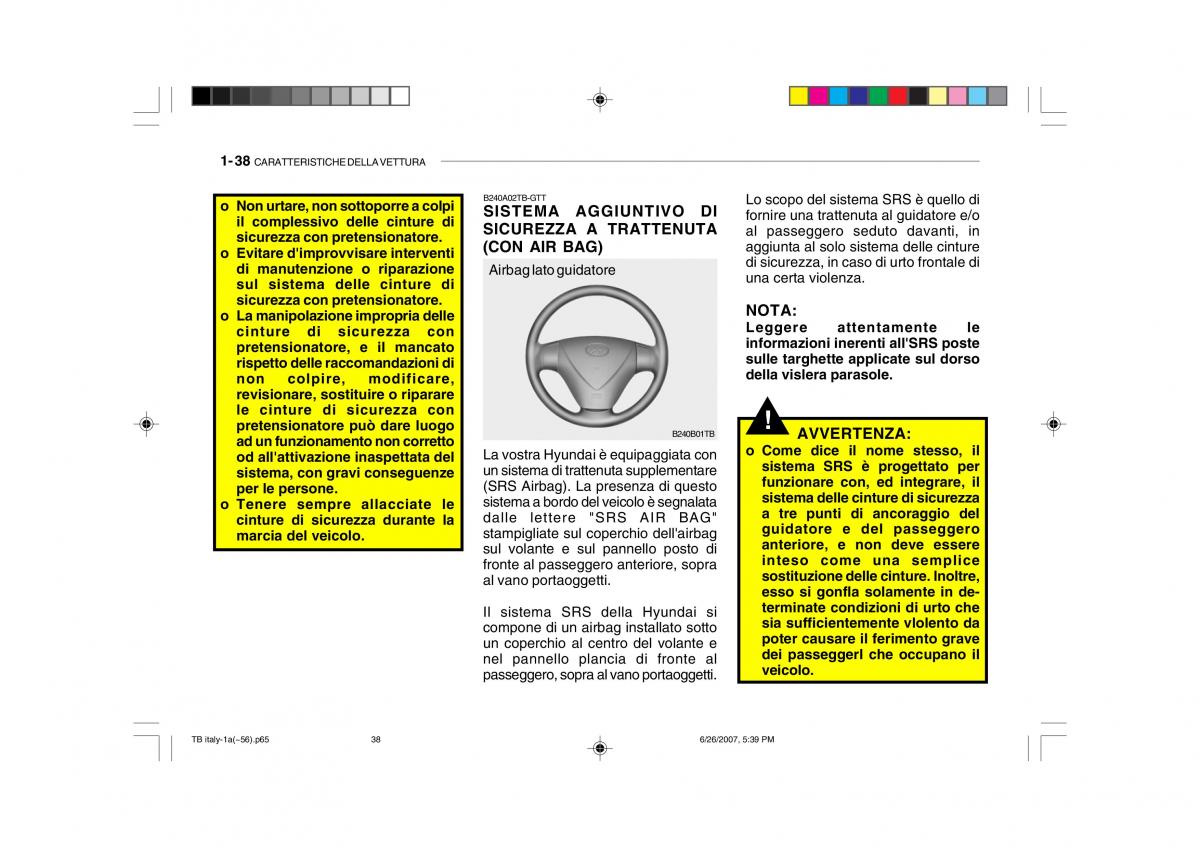 Hyundai Getz manuale del proprietario / page 48