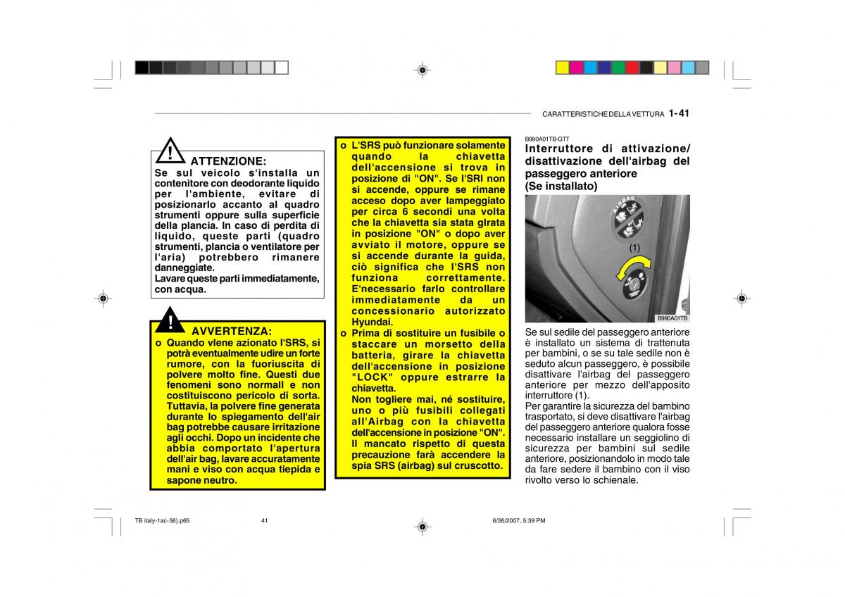 Hyundai Getz manuale del proprietario / page 51