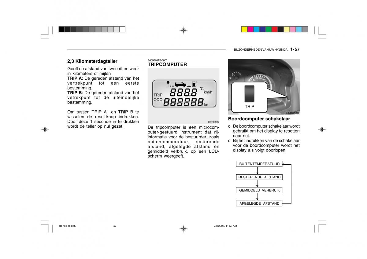 Hyundai Getz handleiding / page 67