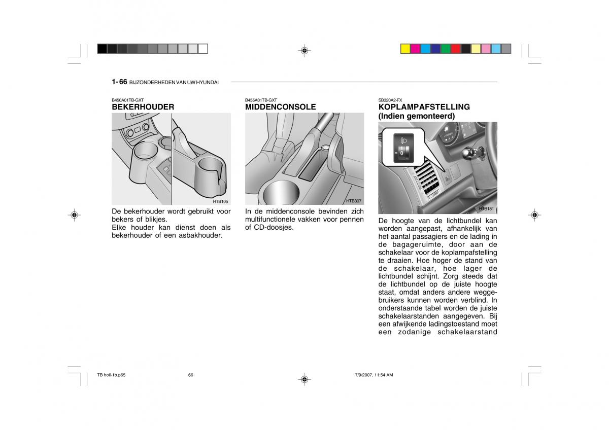 Hyundai Getz handleiding / page 76