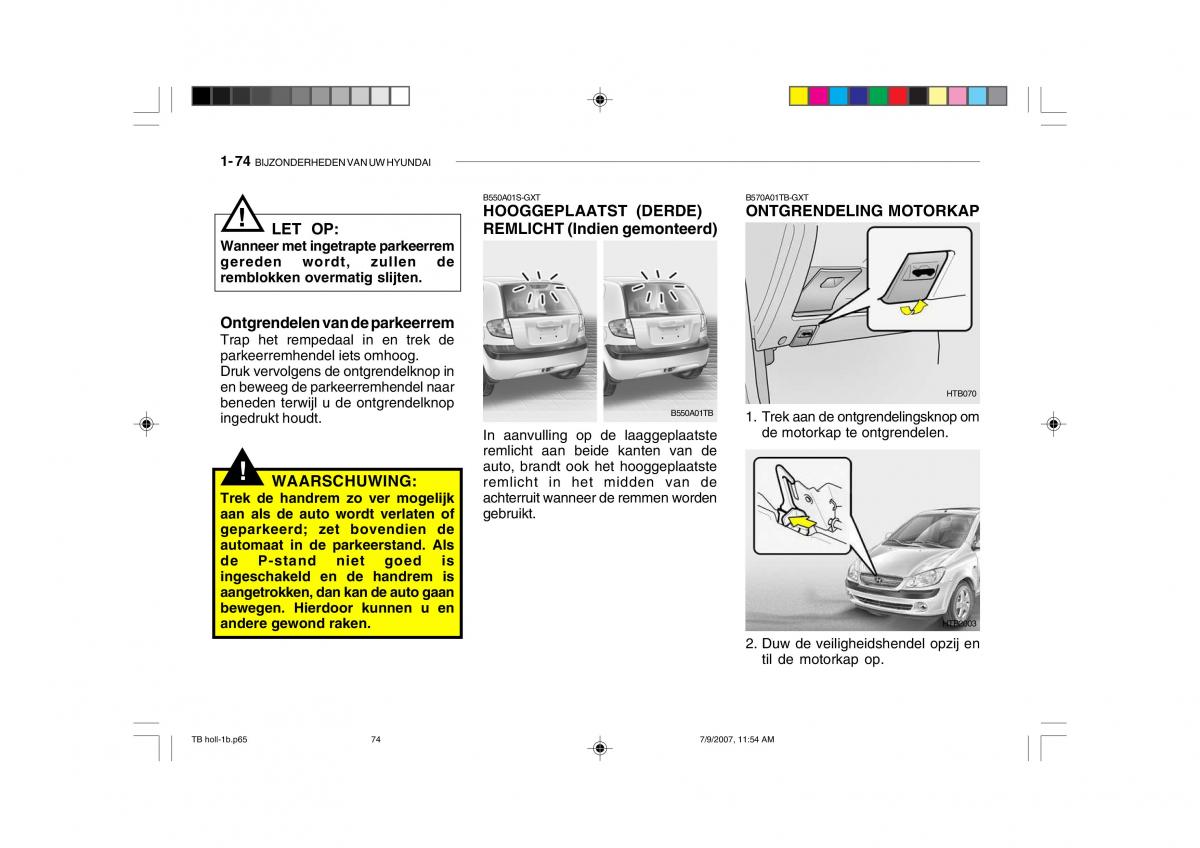 Hyundai Getz handleiding / page 84