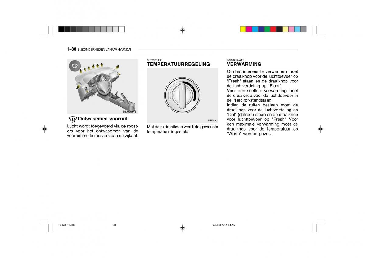 Hyundai Getz handleiding / page 98