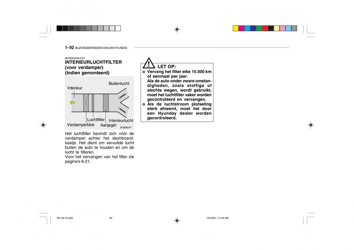 Hyundai Getz handleiding / page 102