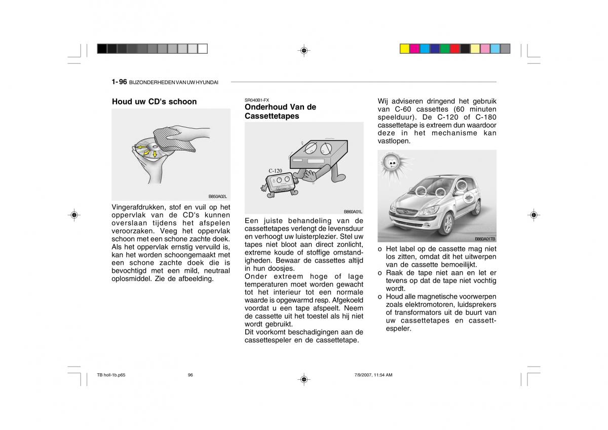 Hyundai Getz handleiding / page 106