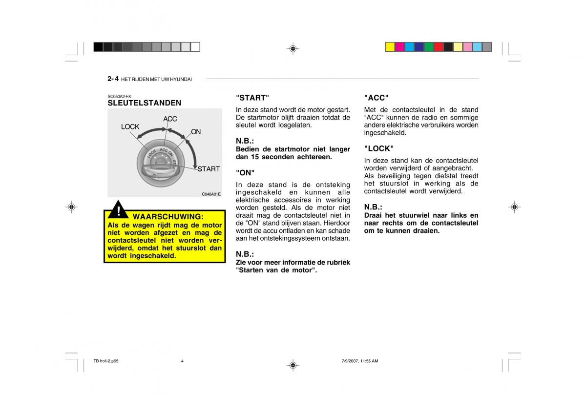 Hyundai Getz handleiding / page 112