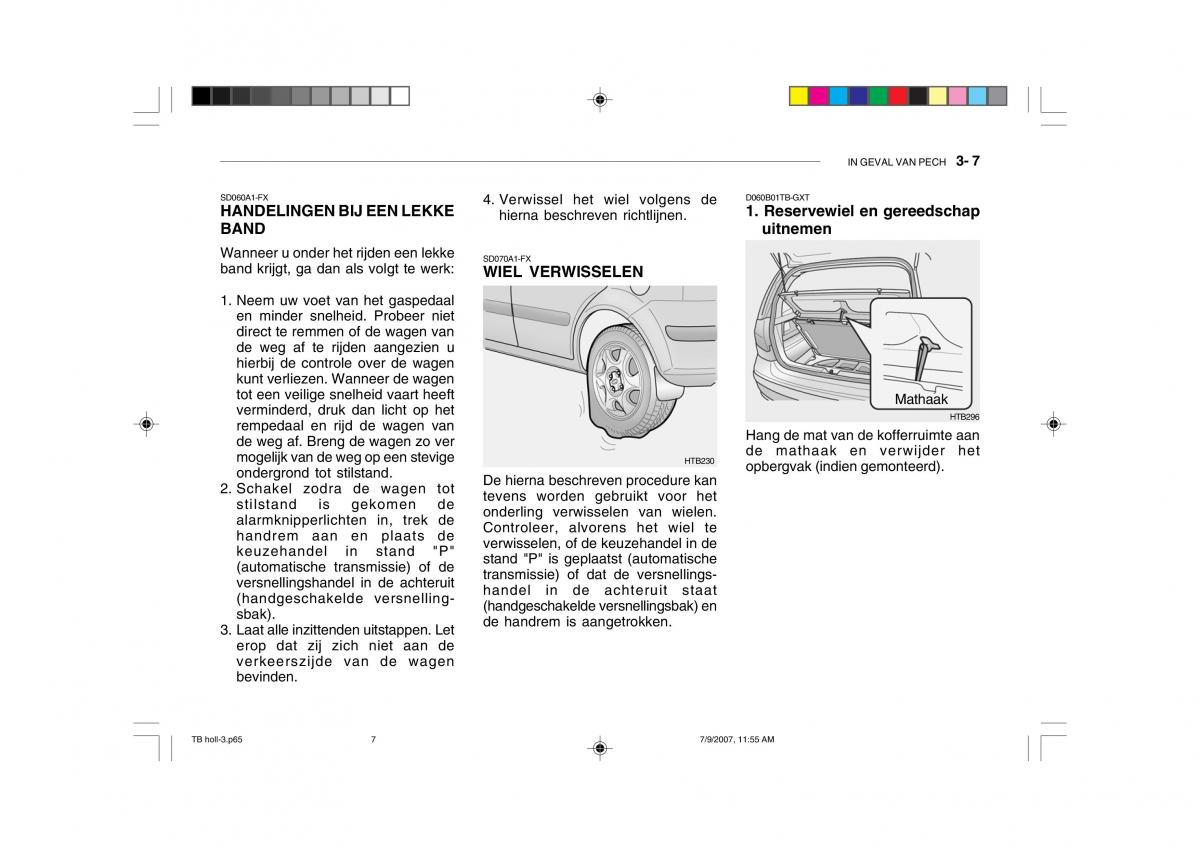 Hyundai Getz handleiding / page 139