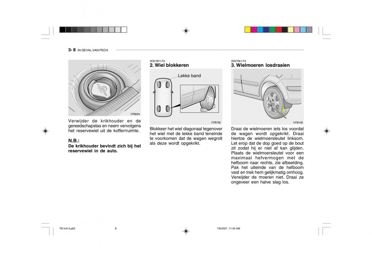 Hyundai Getz handleiding / page 140