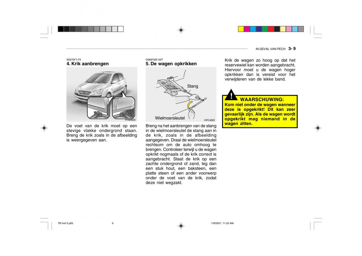 Hyundai Getz handleiding / page 141