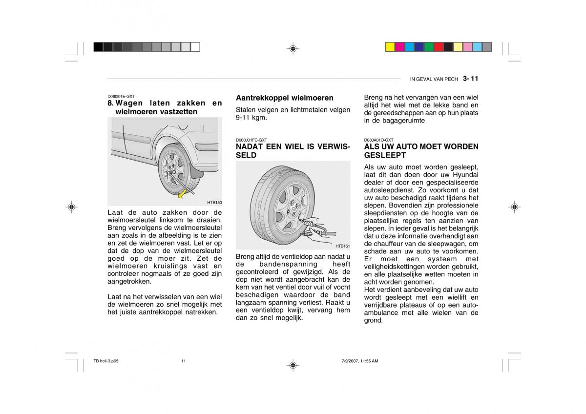 Hyundai Getz handleiding / page 143