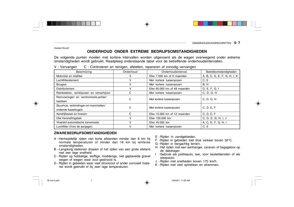 Hyundai Getz handleiding / page 159