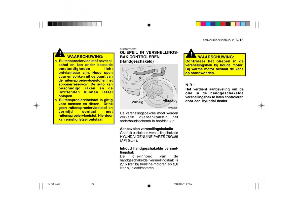 Hyundai Getz handleiding / page 174