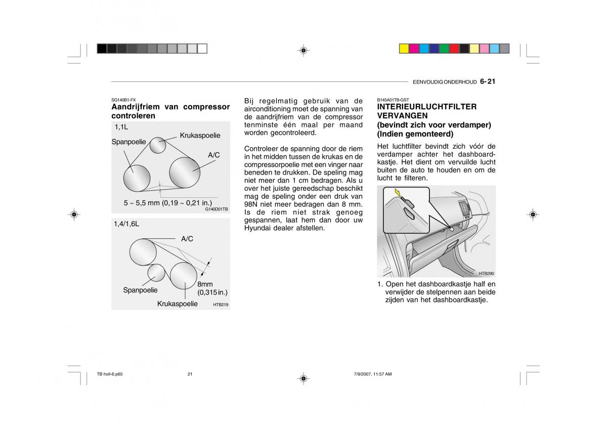 Hyundai Getz handleiding / page 180