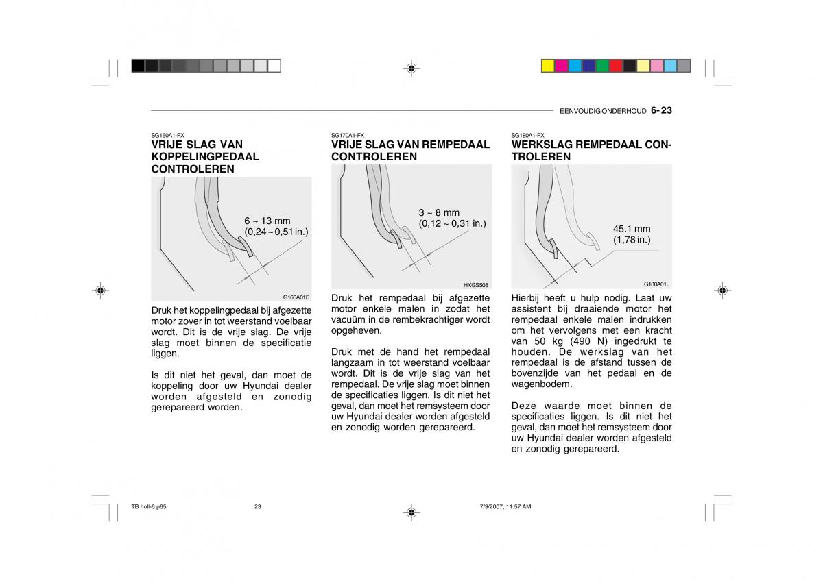 Hyundai Getz handleiding / page 182