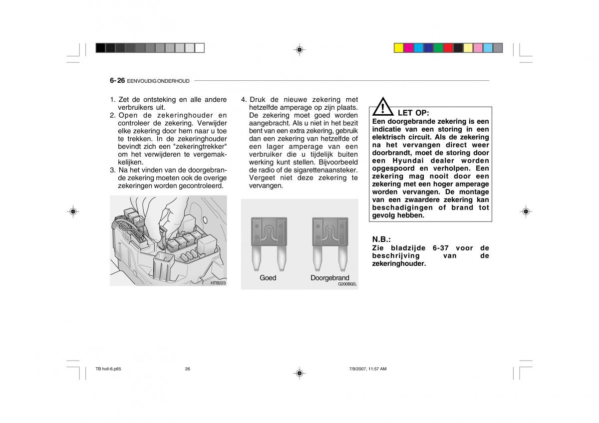 Hyundai Getz handleiding / page 185