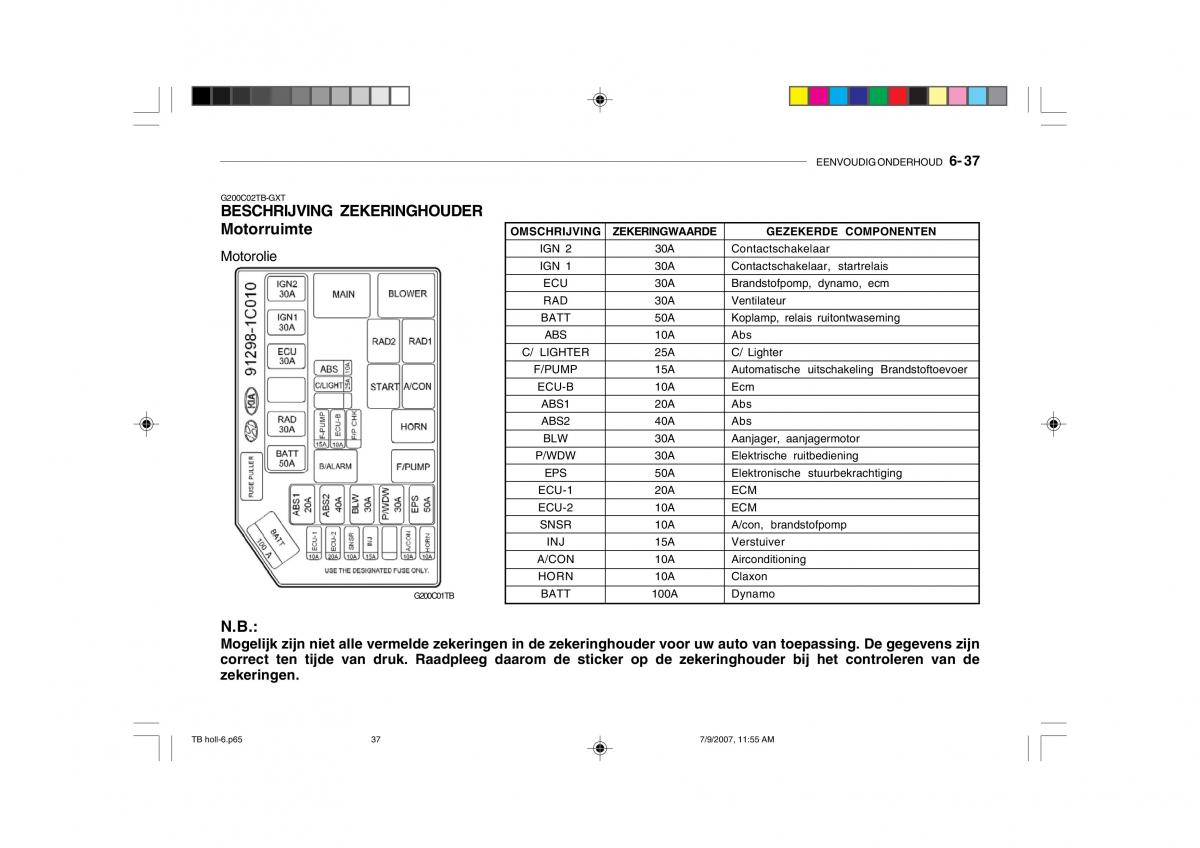 Hyundai Getz handleiding / page 196