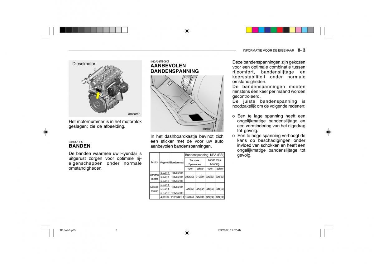 Hyundai Getz handleiding / page 205