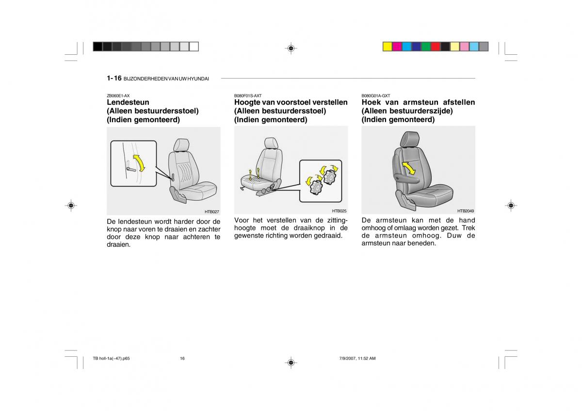 Hyundai Getz handleiding / page 26