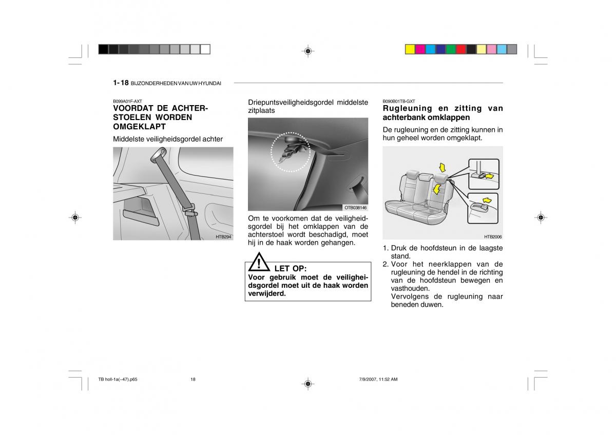 Hyundai Getz handleiding / page 28