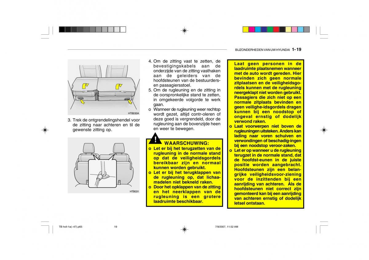 Hyundai Getz handleiding / page 29