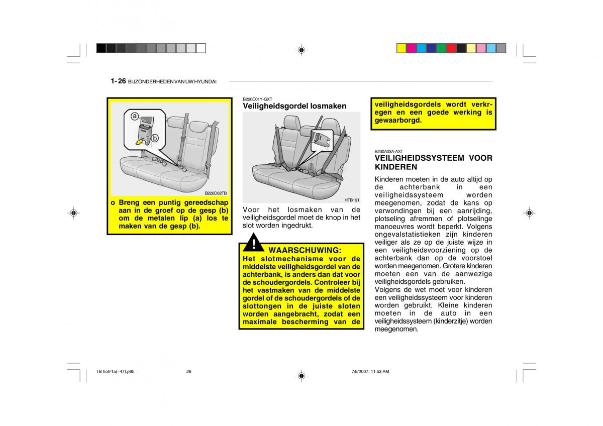 Hyundai Getz handleiding / page 36