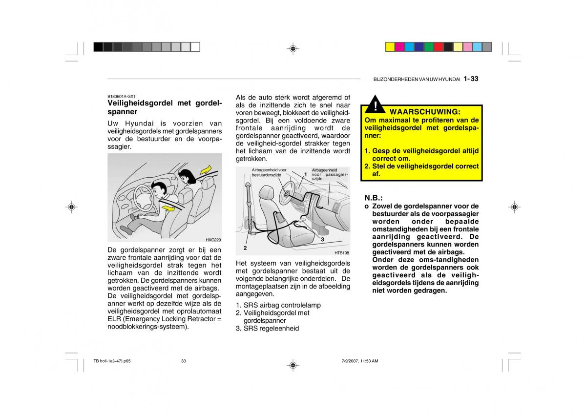 Hyundai Getz handleiding / page 43