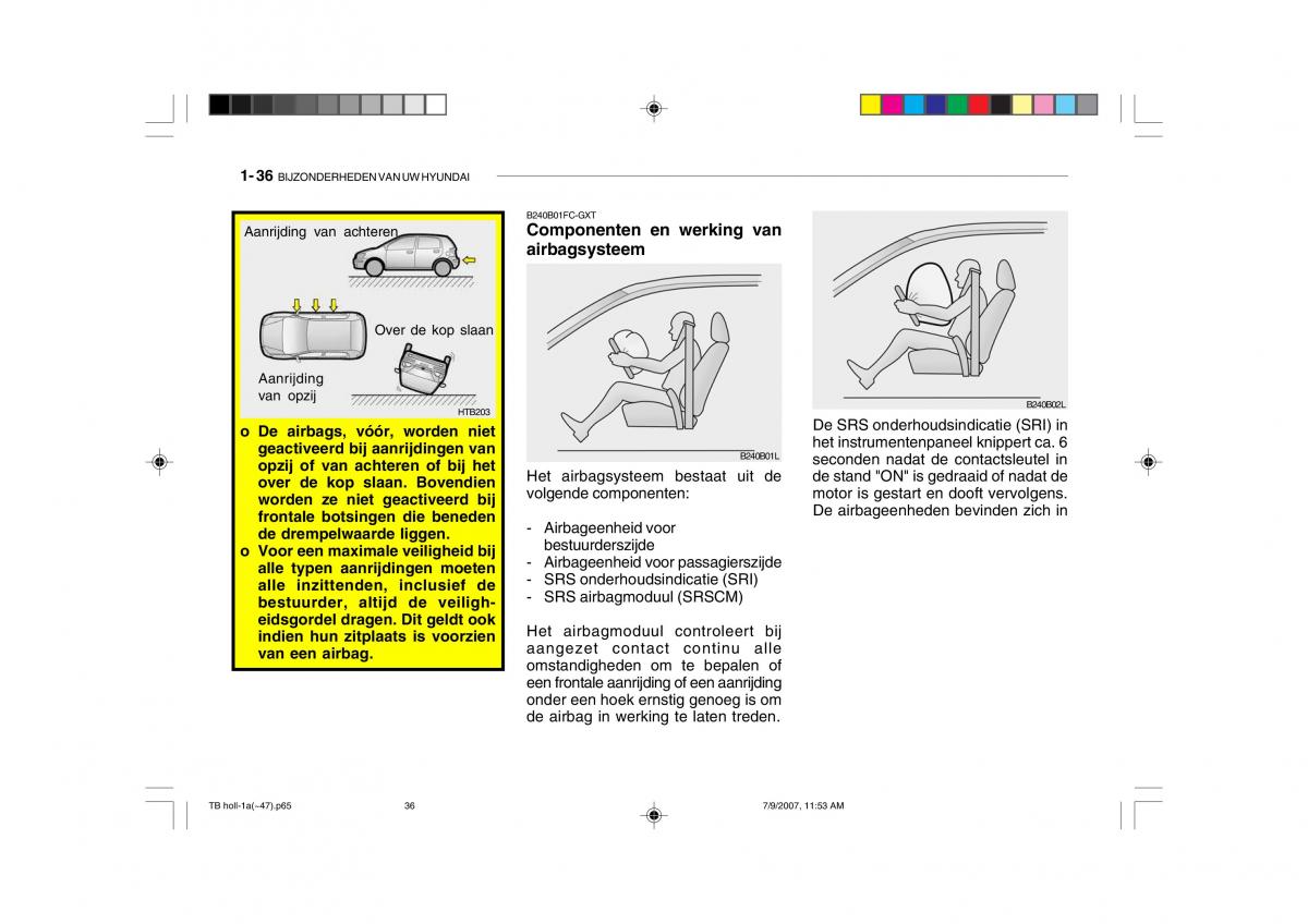 Hyundai Getz handleiding / page 46