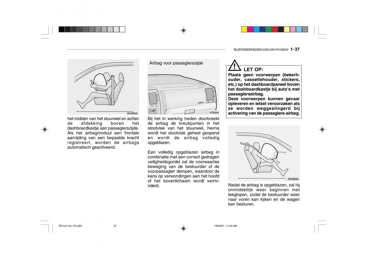 Hyundai Getz handleiding / page 47