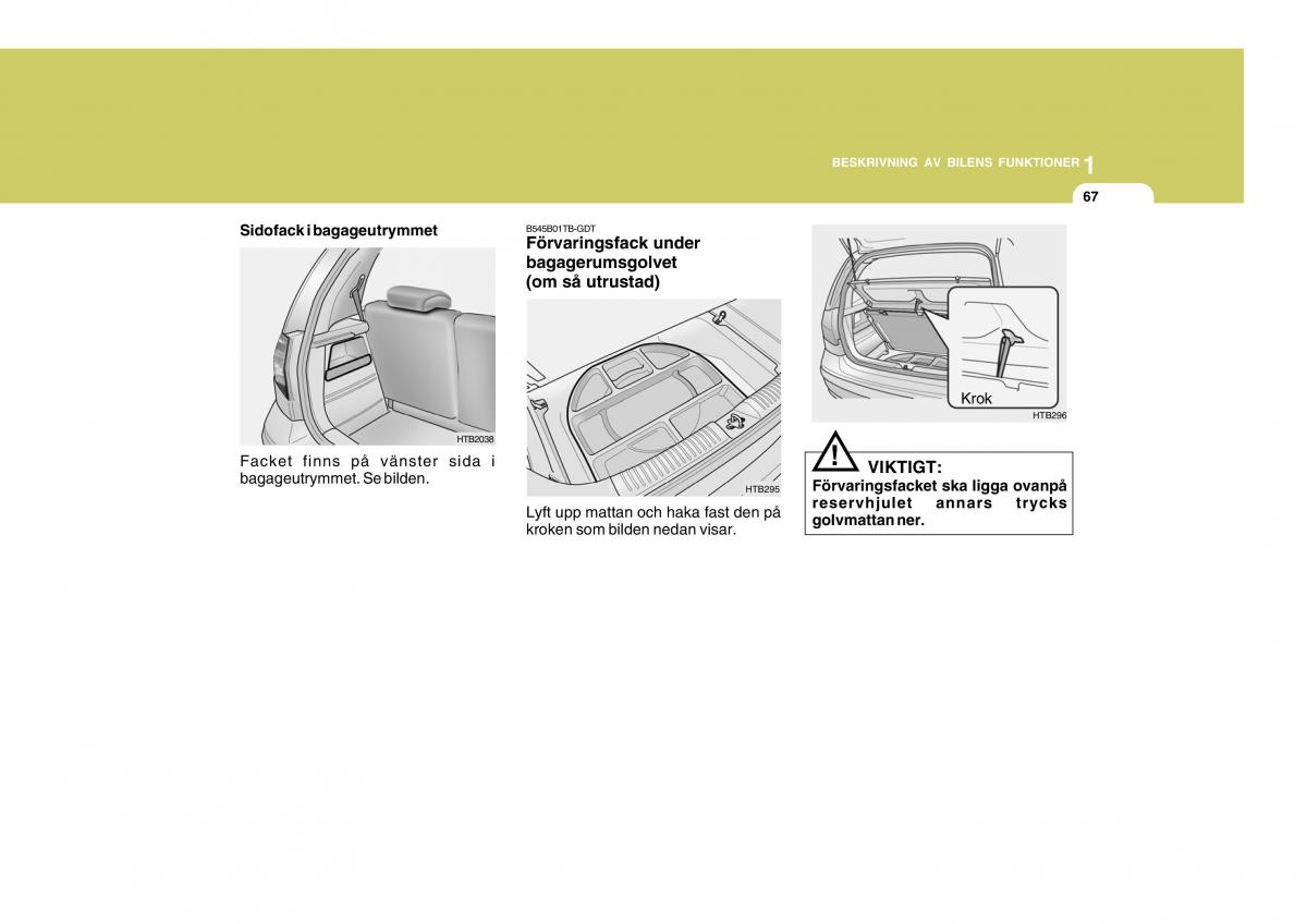 Hyundai Getz instruktionsbok / page 77