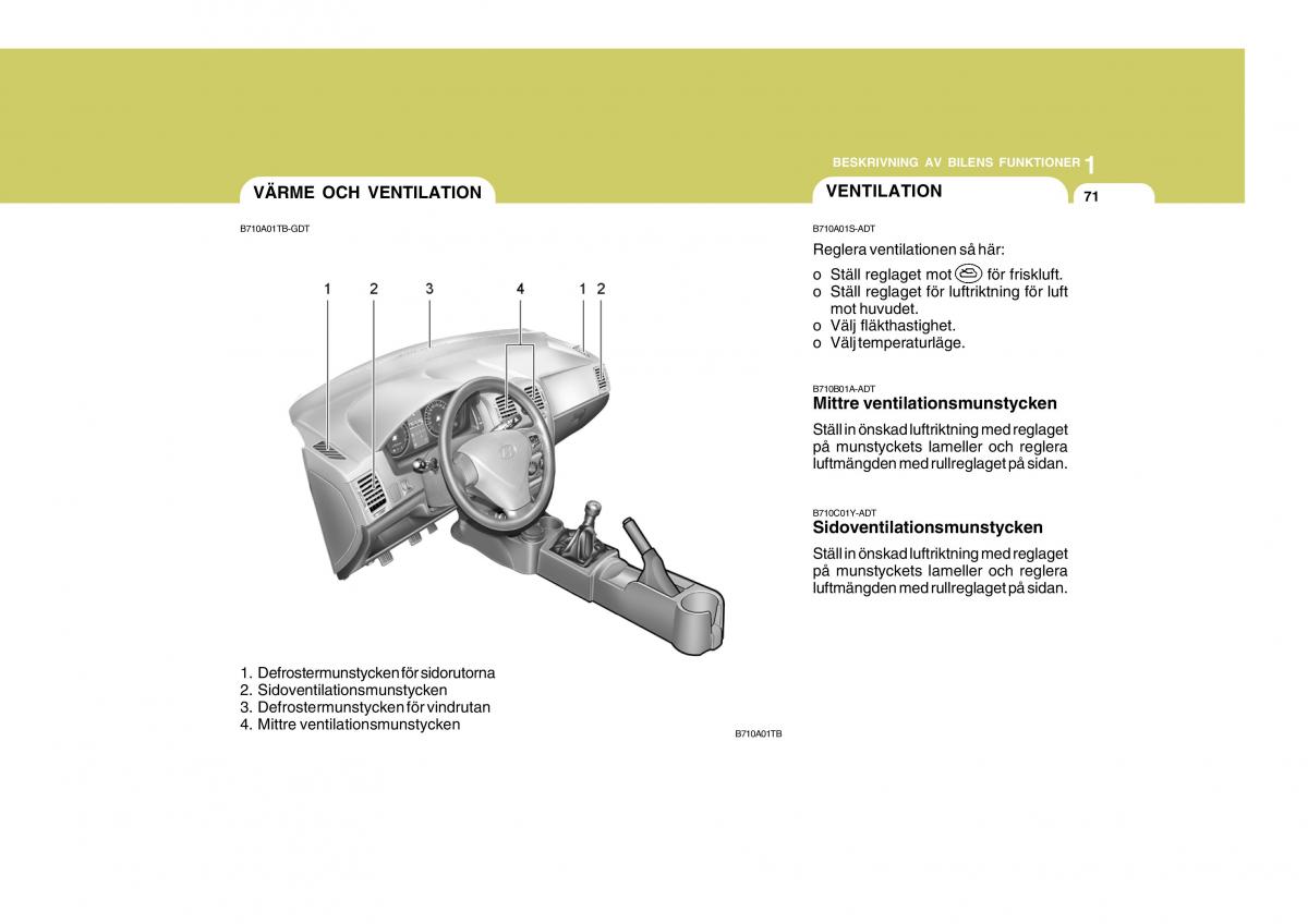 Hyundai Getz instruktionsbok / page 81