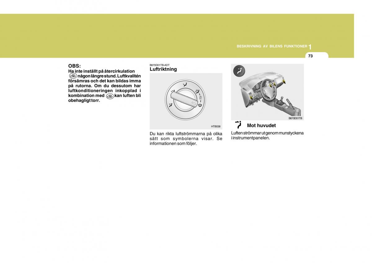 Hyundai Getz instruktionsbok / page 83