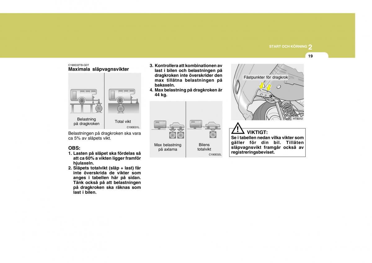 Hyundai Getz instruktionsbok / page 114