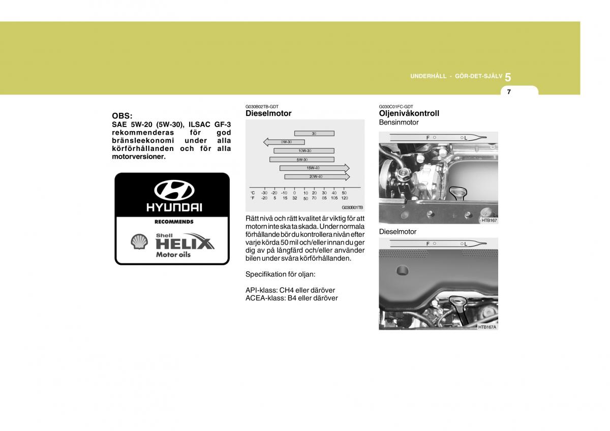 Hyundai Getz instruktionsbok / page 142